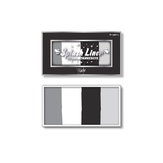 RUDE Splash Liner Water Activated Split Cake Face Body Paint - Graphite - Trending Wellness Store