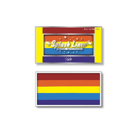 RUDE Splash Liner Water Activated Split Cake Face Body Paint - Over the Rainbow - Trending Wellness Store