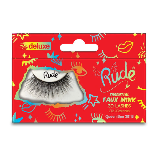RUDE Essential Faux Mink Deluxe 3D Lashes - Queen Bee - Trending Wellness Store