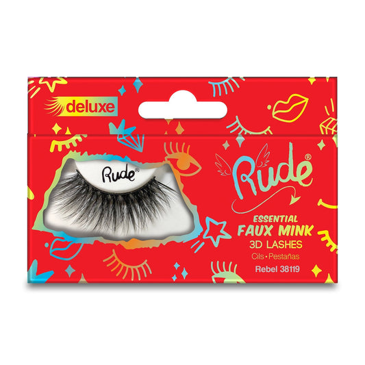 RUDE Essential Faux Mink Deluxe 3D Lashes - Rebel - Trending Wellness Store