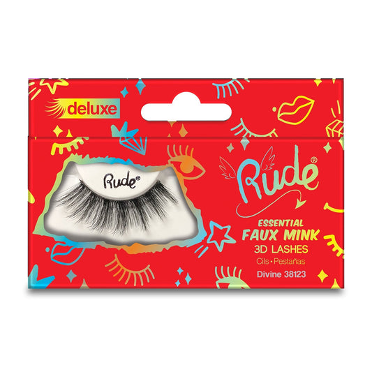 RUDE Essential Faux Mink Deluxe 3D Lashes - Divine - Trending Wellness Store