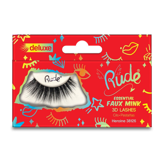RUDE Essential Faux Mink Deluxe 3D Lashes - Heroine - Trending Wellness Store