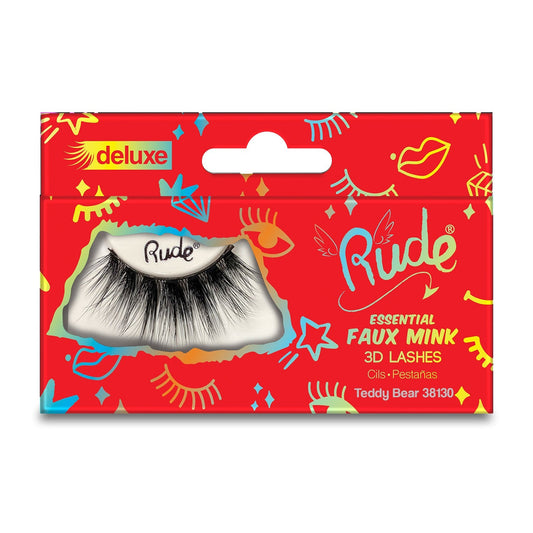 RUDE Essential Faux Mink Deluxe 3D Lashes - Teddy Bear - Trending Wellness Store