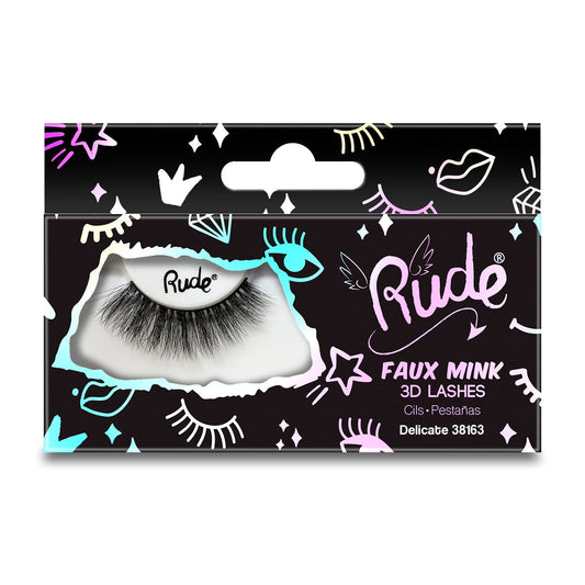 RUDE Essential Faux Mink 3D Lashes - Delicate - Trending Wellness Store