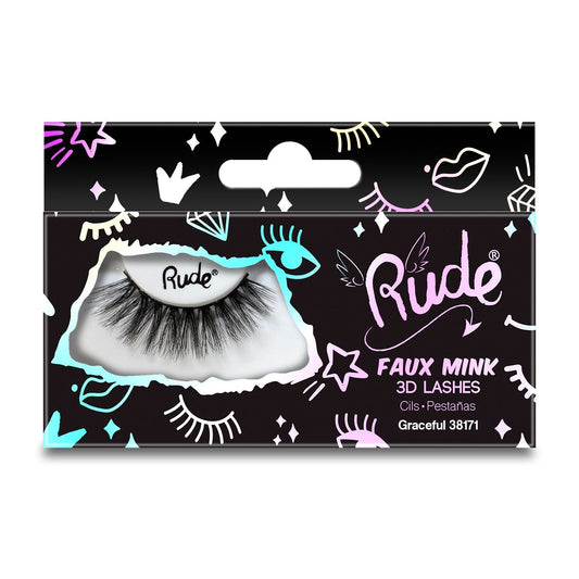 RUDE Essential Faux Mink 3D Lashes - Graceful - Trending Wellness Store