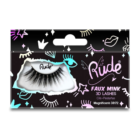 RUDE Essential Faux Mink 3D Lashes - Magnificent - Trending Wellness Store