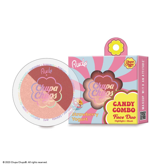 RUDE Chupa Chups Candy Combo Face Duo - Strawberry Yogurt - Trending Wellness Store