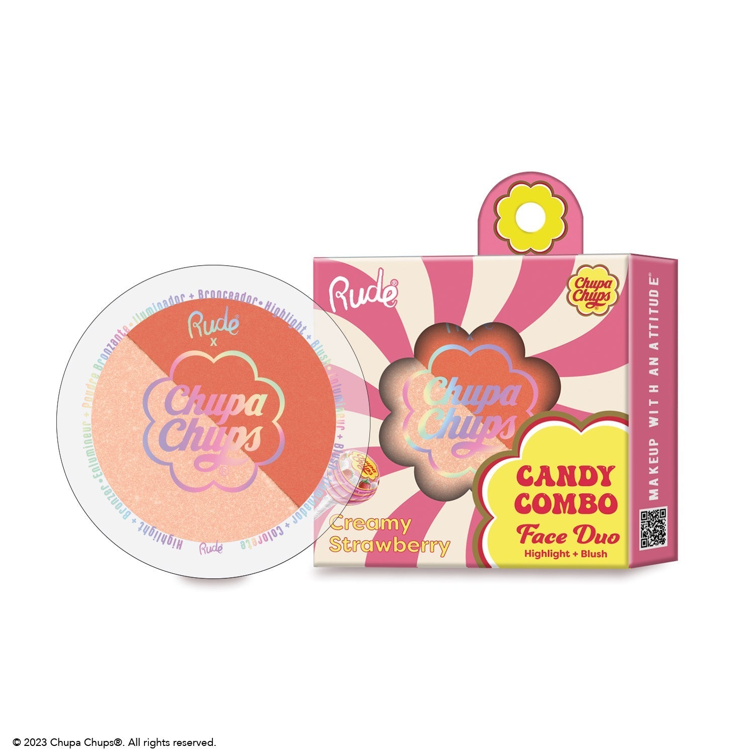RUDE Chupa Chups Candy Combo Face Duo - Creamy Strawberry - Trending Wellness Store
