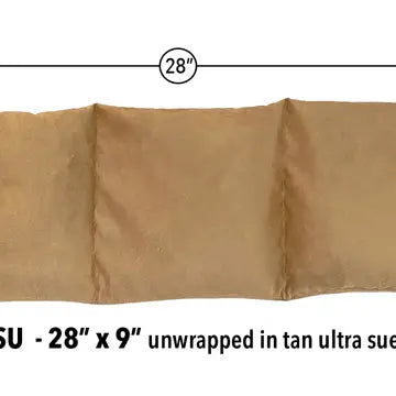 Triple Square Cherry Stone Pillow in Tan Ultra-Suede - Trending Wellness Store