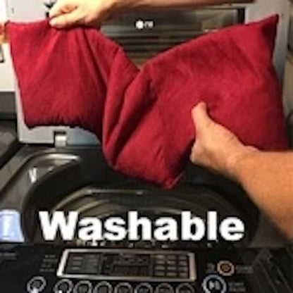 Hot Cherry Triple Square Pillow in Plush Red Ultra-Suede - Trending Wellness Store