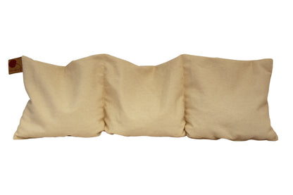 Hot Cherry Triple Square Pillow in Natural Denim - Trending Wellness Store