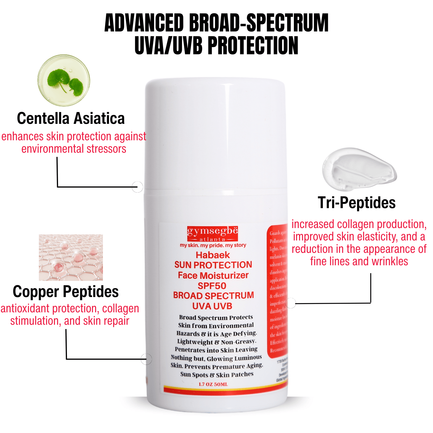 Habaek Sun Protection Face Moisturizer SPF50 - Trending Wellness Store