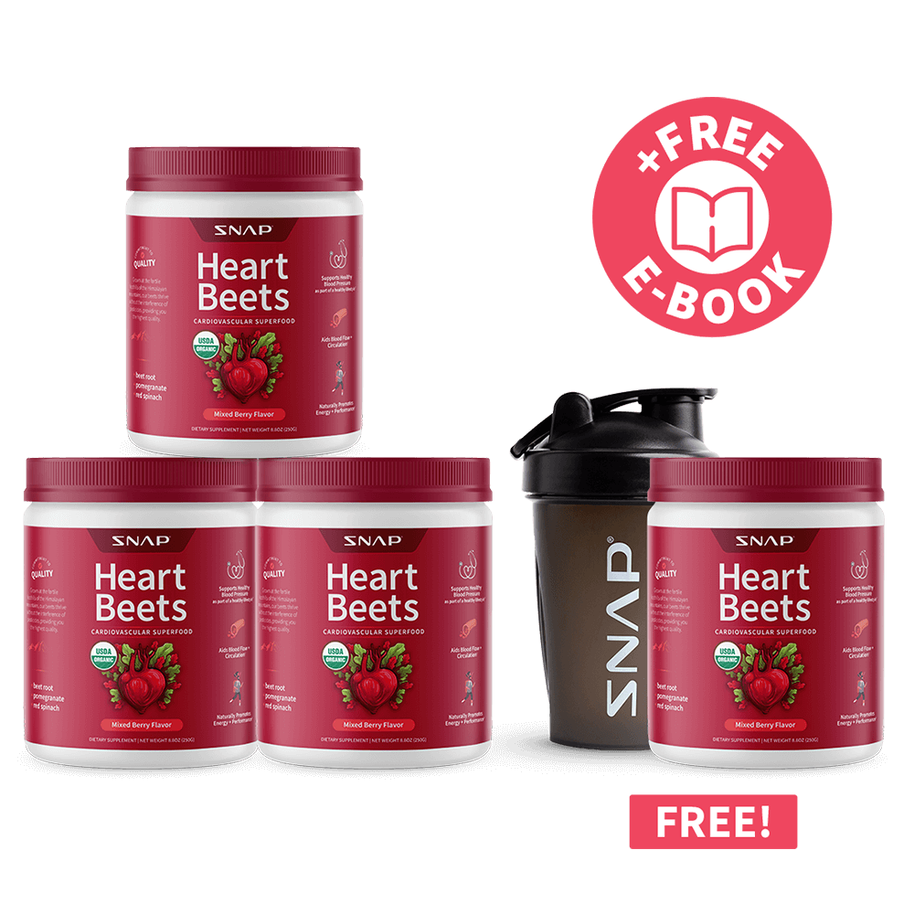 3 Heart Beets + 1 Free Container + Free Shaker + Free E-Book - Trending Wellness Store