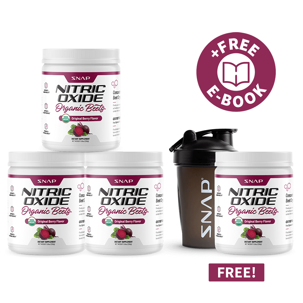 3 NO2 Beets + 1 Free Container + Free Shaker + Free E-Book - Trending Wellness Store