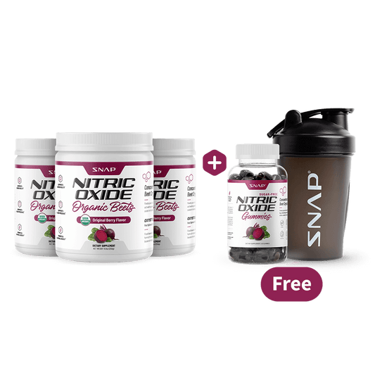 3 NO2 Beets + Free NO Gummies + Free Shaker - Trending Wellness Store