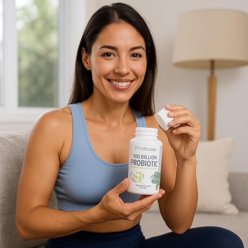 Probase Nutrition Probiotic, 100 Billion CFU, 10 Strains with Prebiotics, 30 Veggie Capsules, Gluten Free for Men and Women, 30-Day Supply - Trending Wellness Store