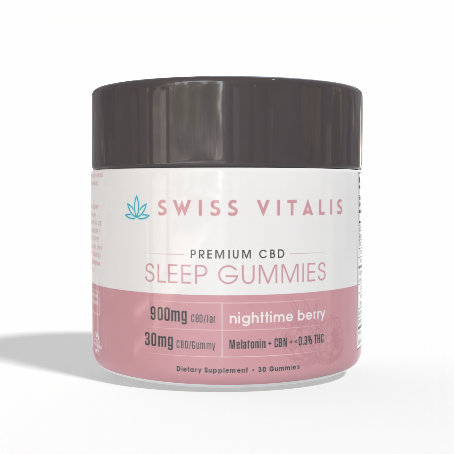 Swiss Vitalis  Sleep Gummies - 30 Count CBD+CBN+THC+Melatonin - Trending Wellness Store