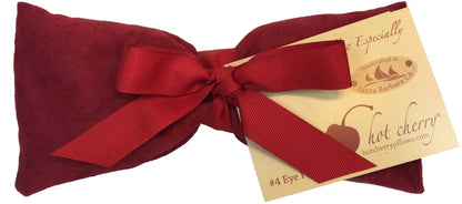 Hot Cherry Eye Pillow in Plush Red Ultra-Suede - Trending Wellness Store