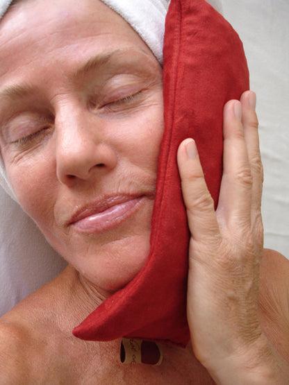 Hot Cherry Eye Pillow in Plush Red Ultra-Suede - Trending Wellness Store