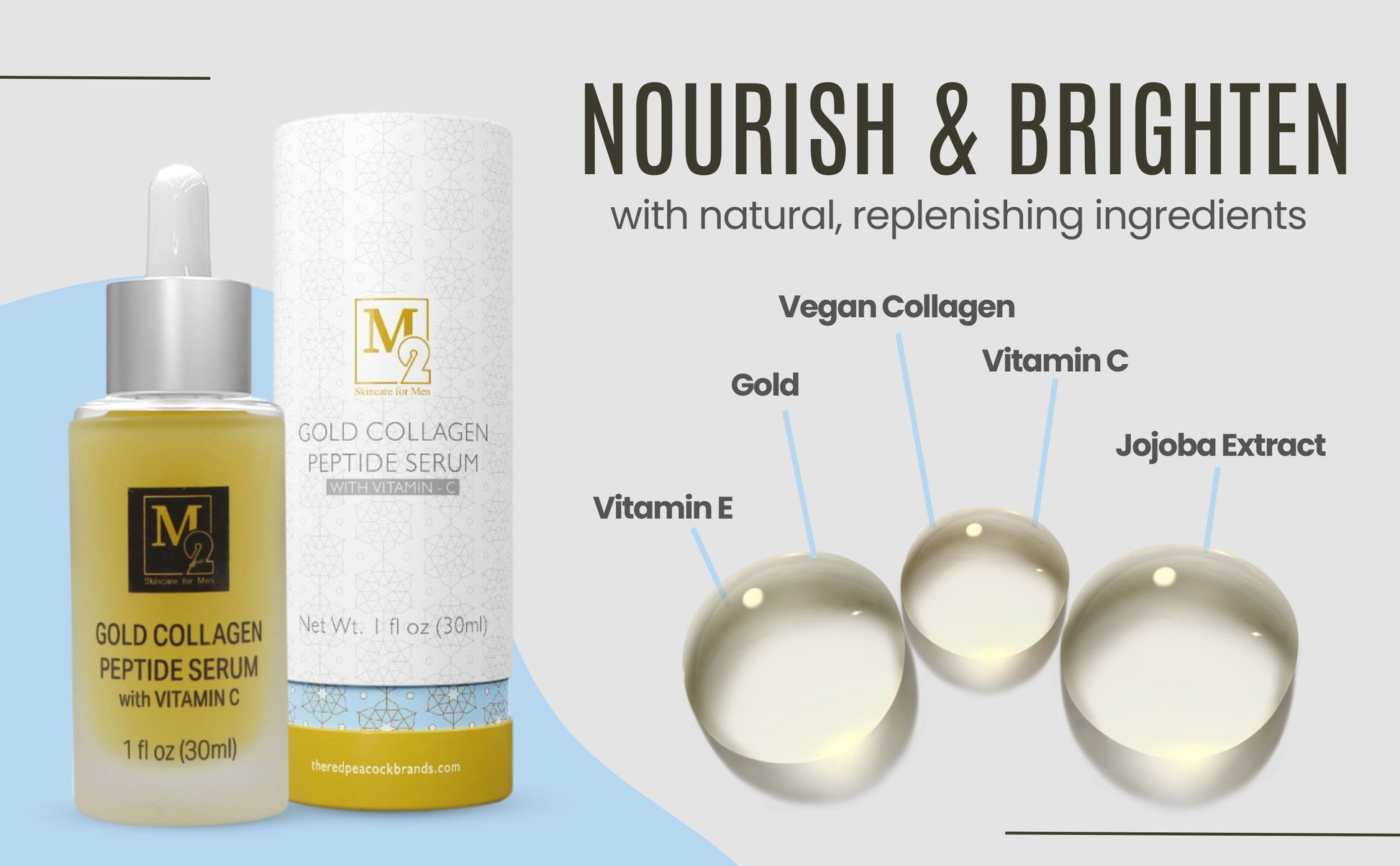 Gold Vegan Collagen Serum with Vitamin C - Trending Wellness Store