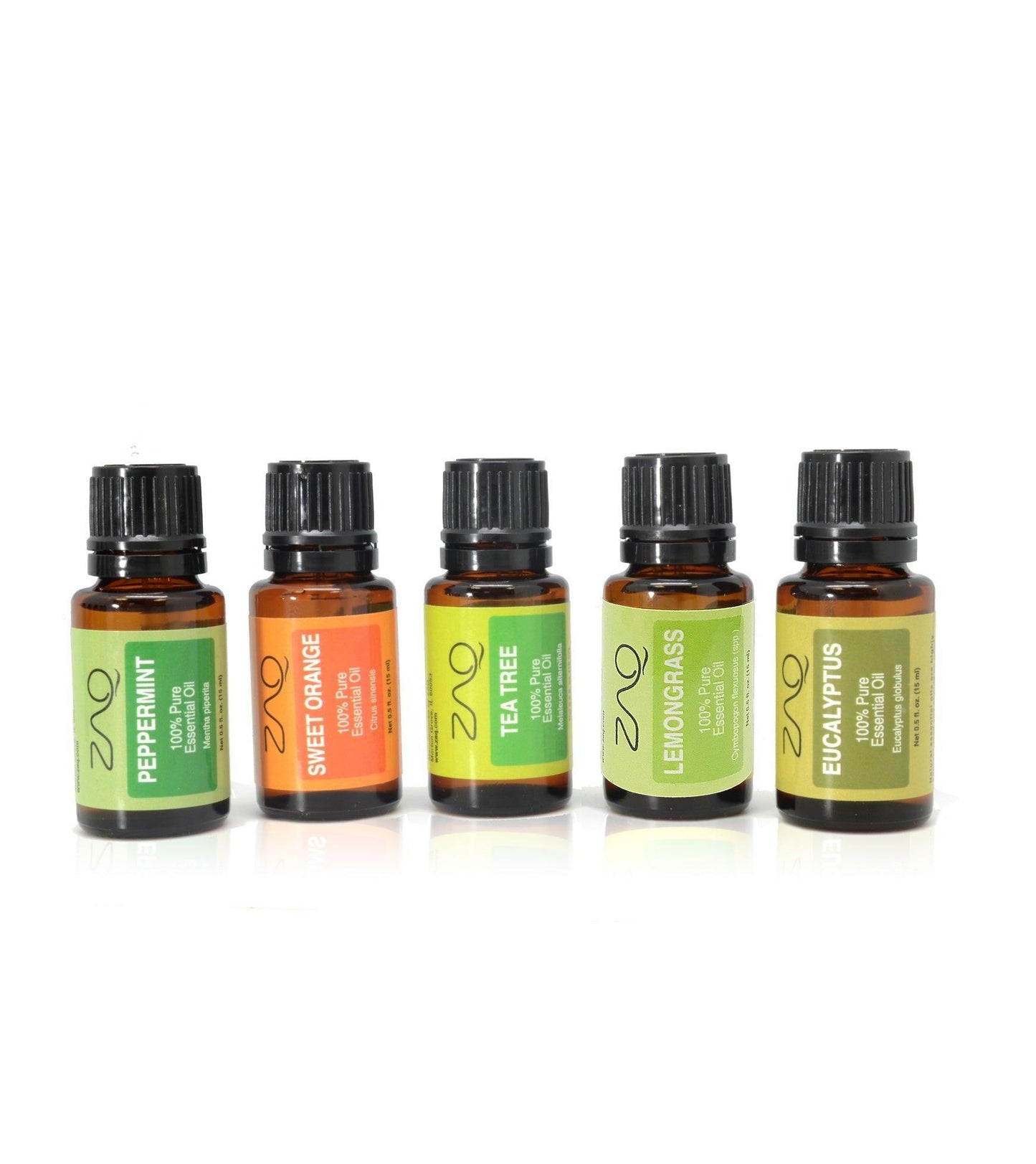 Gift Set-5 Pack - Essential Oils - (Eucalyptus, Lemongrass, Orange, Peppermint, Tea Tree) - Trending Wellness Store