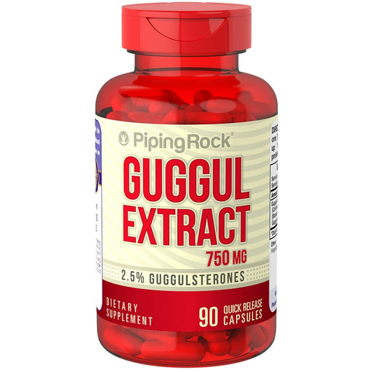Guggul Extract (2.5% guggulsterones) 90Caps 750mg Standardized Commiphora mukul - Trending Wellness Store
