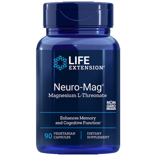 Neuro-Mag Magnesium L-Threonate from 2000 mg Magtein - Life Extension 90caps - Trending Wellness Store