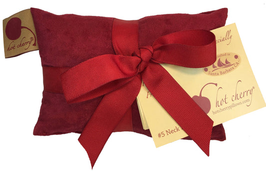 Hot Cherry Neck Wrap in Plush Red Ultra-Suede - Trending Wellness Store
