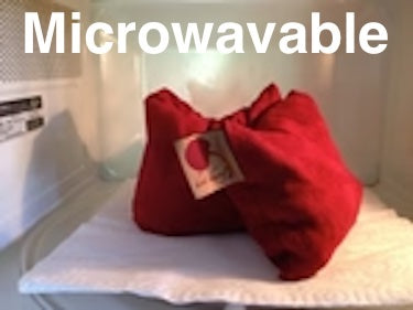 Hot Cherry Rectangular/Cervical Neck Pillow in Unbleached, Pre-washed, Natura Denim with Cherry Print Pillowcase - Trending Wellness Store