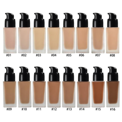 Healthy Skin Liquid Full Coverage Matte Makeup Foundation with SPF 30 - Trending Wellness Store