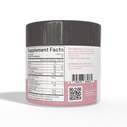 Swiss Vitalis  Sleep Gummies - 30 Count CBD+CBN+THC+Melatonin - Trending Wellness Store