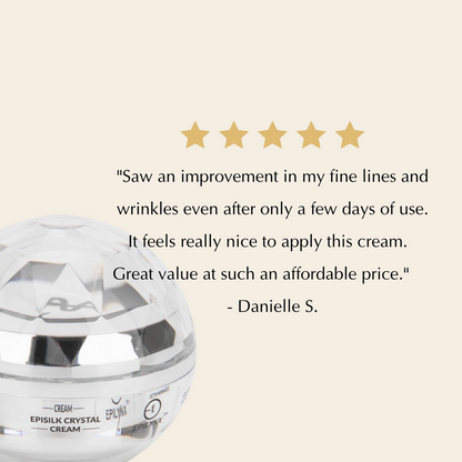 Vegan EpiSilk, Crystal Wrinkle Smoothing Face Cream - Intense Brightening and Firming Wrinkle Fix for Sensitive Skin - Trending Wellness Store