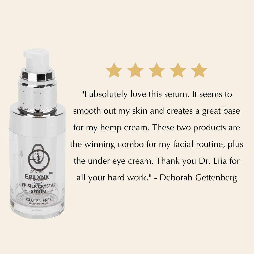 Vegan EpiSilk, Crystal Wrinkle Smoothing Face Serum - Intense Brightening and Firming Wrinkle Fix for Sensitive Skin - Trending Wellness Store