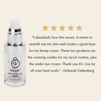 Vegan EpiSilk, Crystal Wrinkle Smoothing Face Serum - Intense Brightening and Firming Wrinkle Fix for Sensitive Skin - Trending Wellness Store