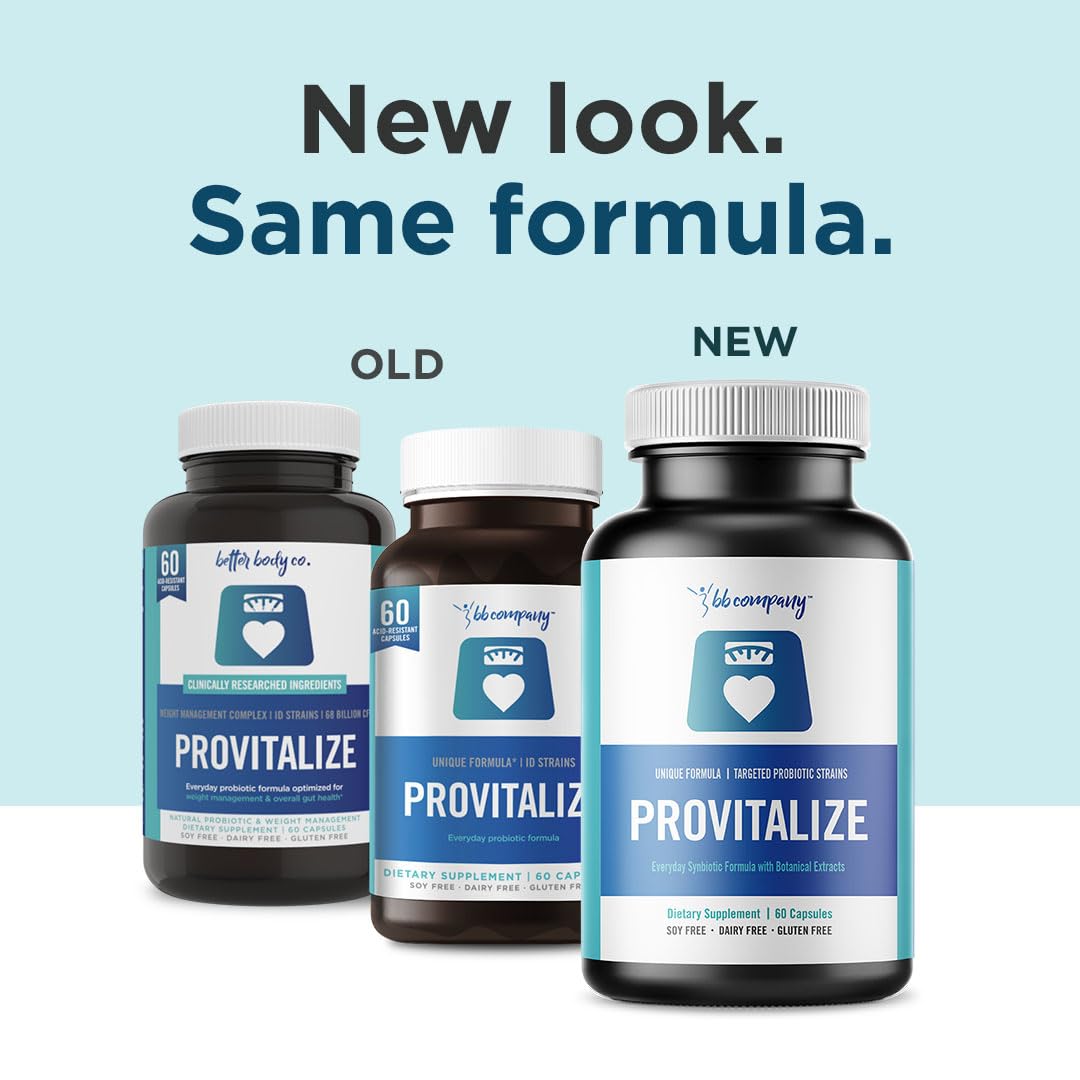 Provitalize Probiotics for Women Menopause Relief Digestive Health Joint Support Bloat Belly Fat Control Natural Formula 60 Count - Trending Wellness Store