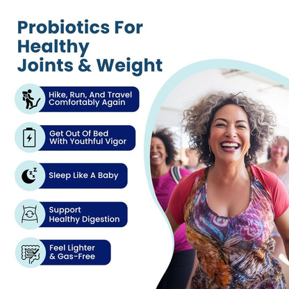 Provitalize Probiotics for Women Menopause Relief Digestive Health Joint Support Bloat Belly Fat Control Natural Formula 60 Count - Trending Wellness Store