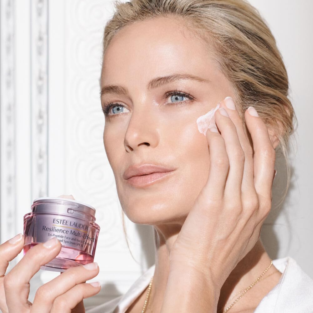 Estée Lauder Resilience Multi-Effect Tri-Peptide Face and Neck Cream Moisturizer SPF 15 | Plumping & Anti-Aging - Trending Wellness Store