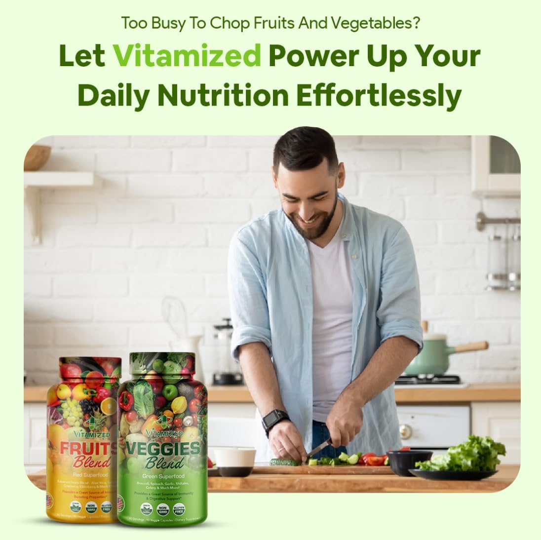 Superfood Fruits and Veggie Capsules - Overall Health and Energy - For Men and Women - Trending Wellness Store