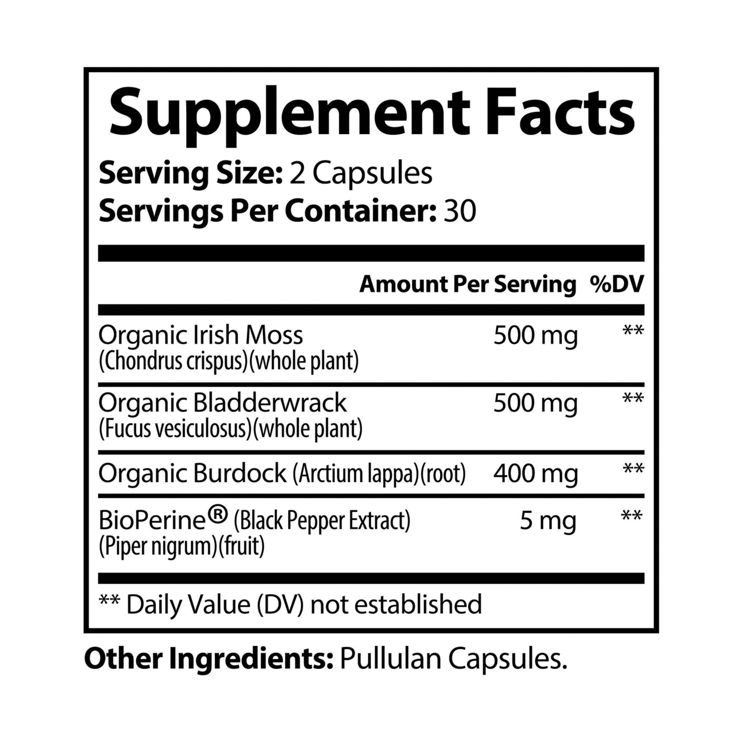 Algaris Sea Moss Supplement (60 Capsules) - Trending Wellness Store