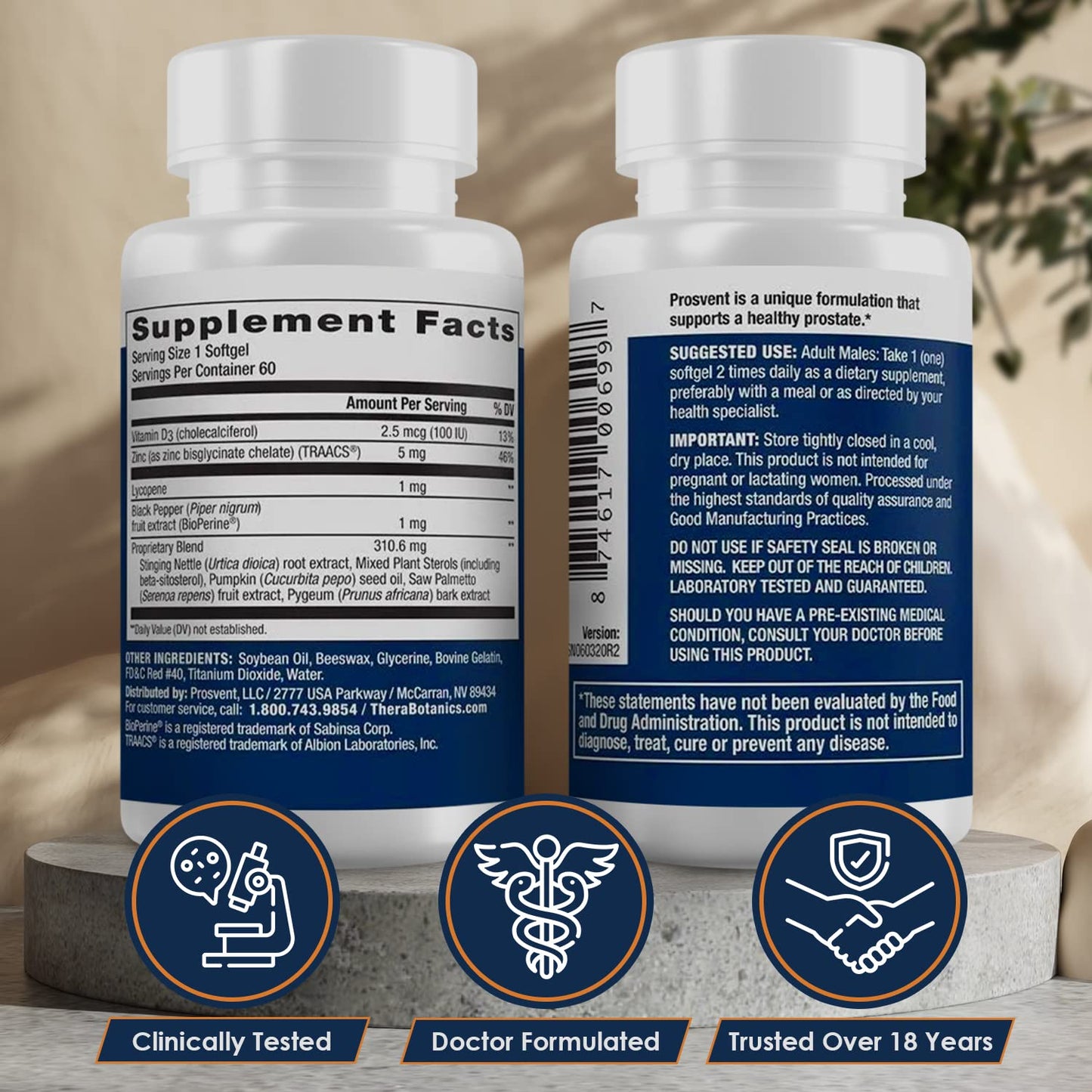 Advanced Men's Prostate Support Natural Supplement with Saw Palmetto, Vitamin D, and Zinc to Ease Urinary Frequency & Urgency (60 Count) - Trending Wellness Store