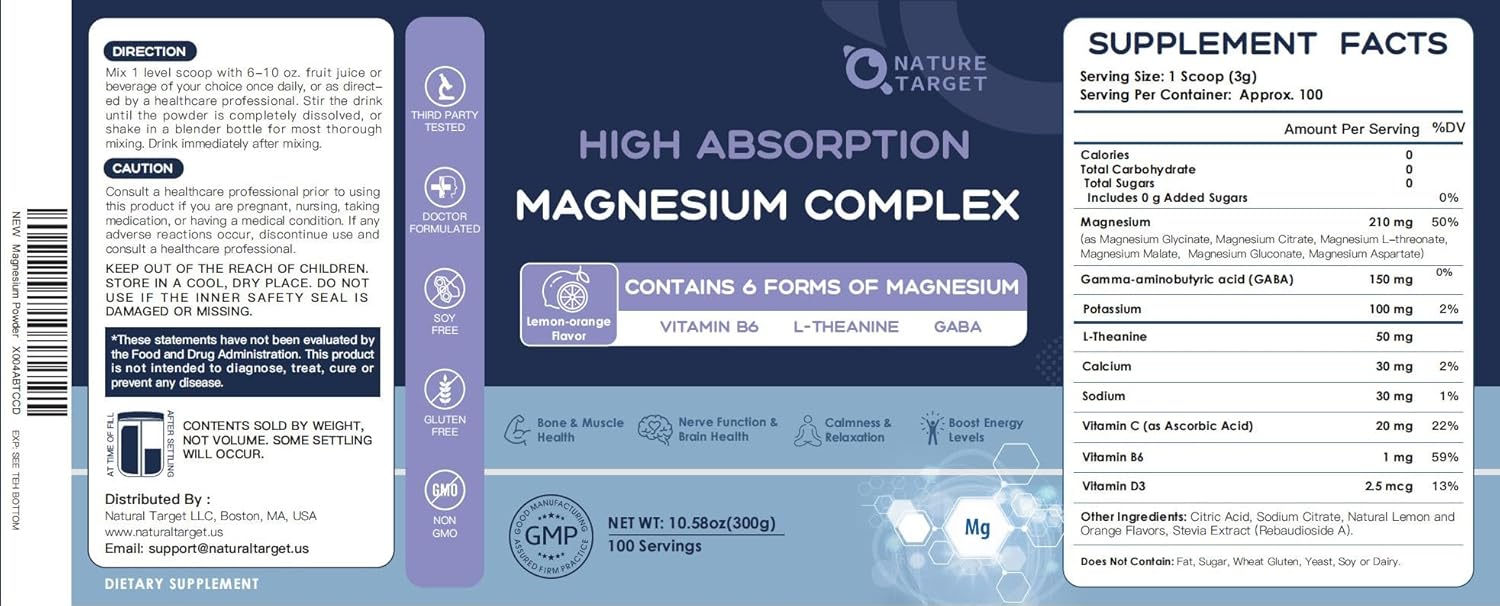 Magnesium Powder Supplement, 210mg - Trending Wellness Store