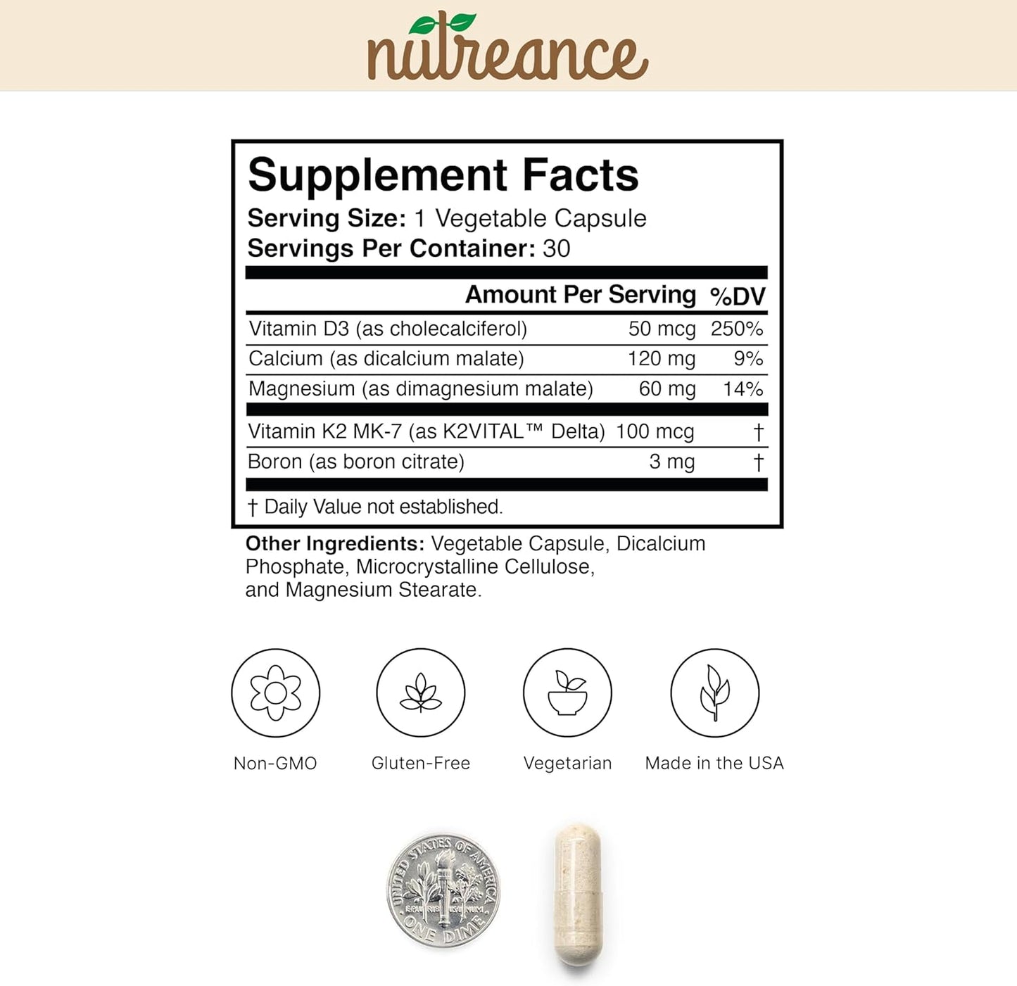 Natural Bone Support Supplement - Non-GMO, Gluten-Free - Trending Wellness Store