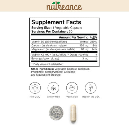 Natural Bone Support Supplement - Non-GMO, Gluten-Free - Trending Wellness Store