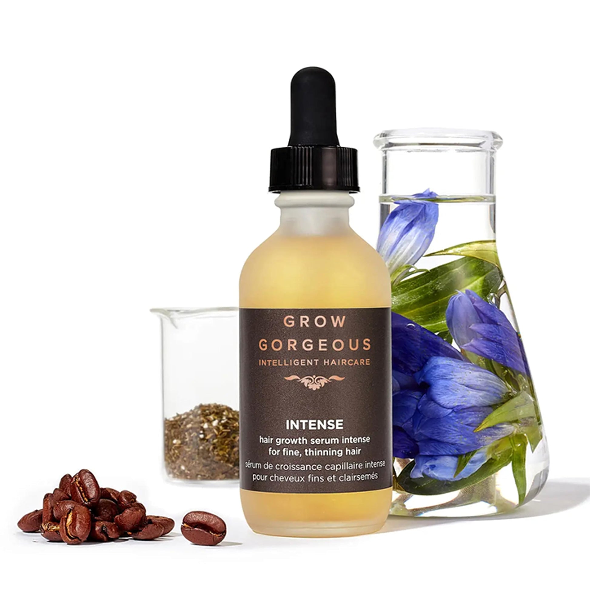 Grow Gorgeous Density Serum Intense - Hair Growth Serum With Caffeine. For Thin and Damaged Hair. Increases Thickness Of Each Strand By Up To 13%. 2 Fl Oz - Trending Wellness Store