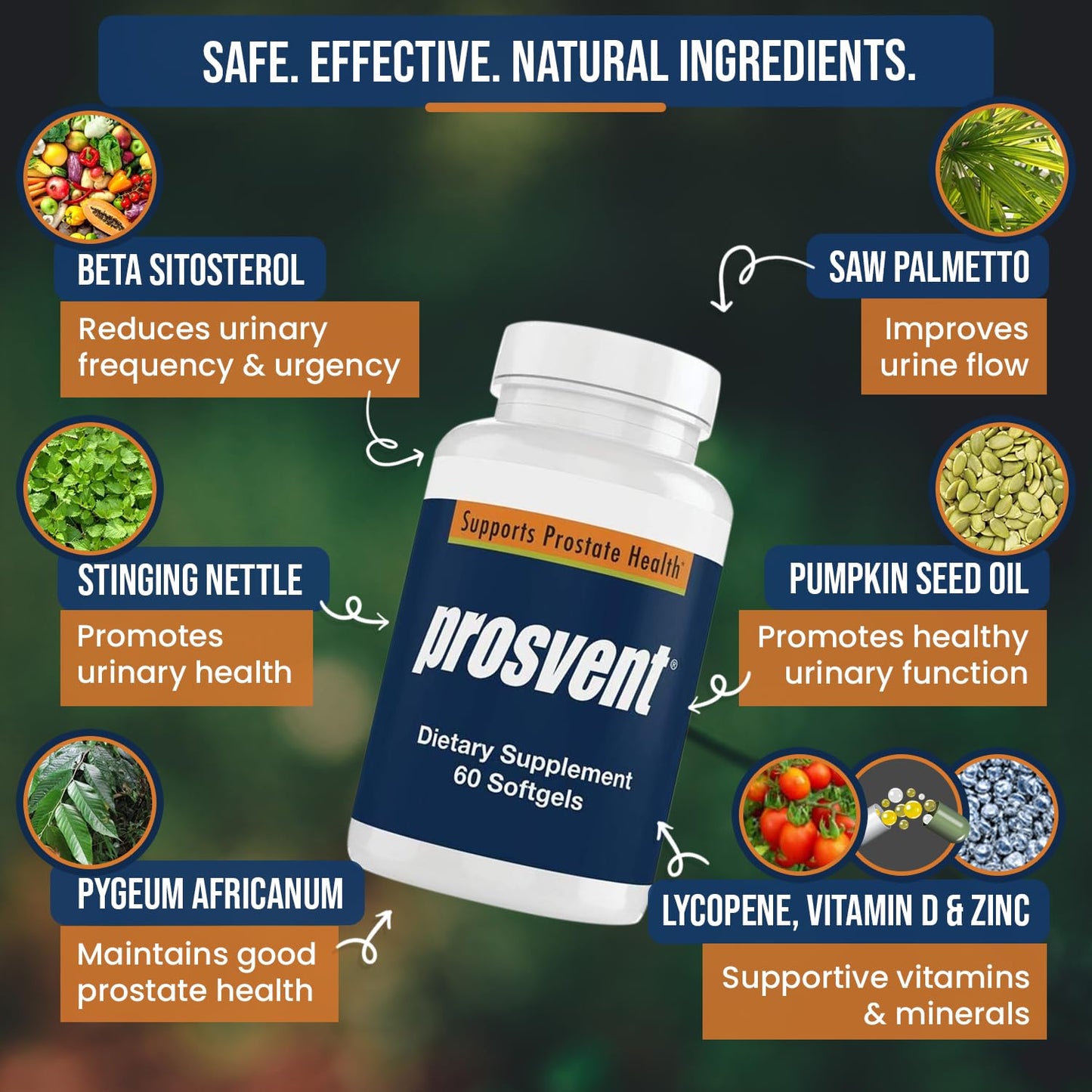 Advanced Men's Prostate Support Natural Supplement with Saw Palmetto, Vitamin D, and Zinc to Ease Urinary Frequency & Urgency (60 Count) - Trending Wellness Store
