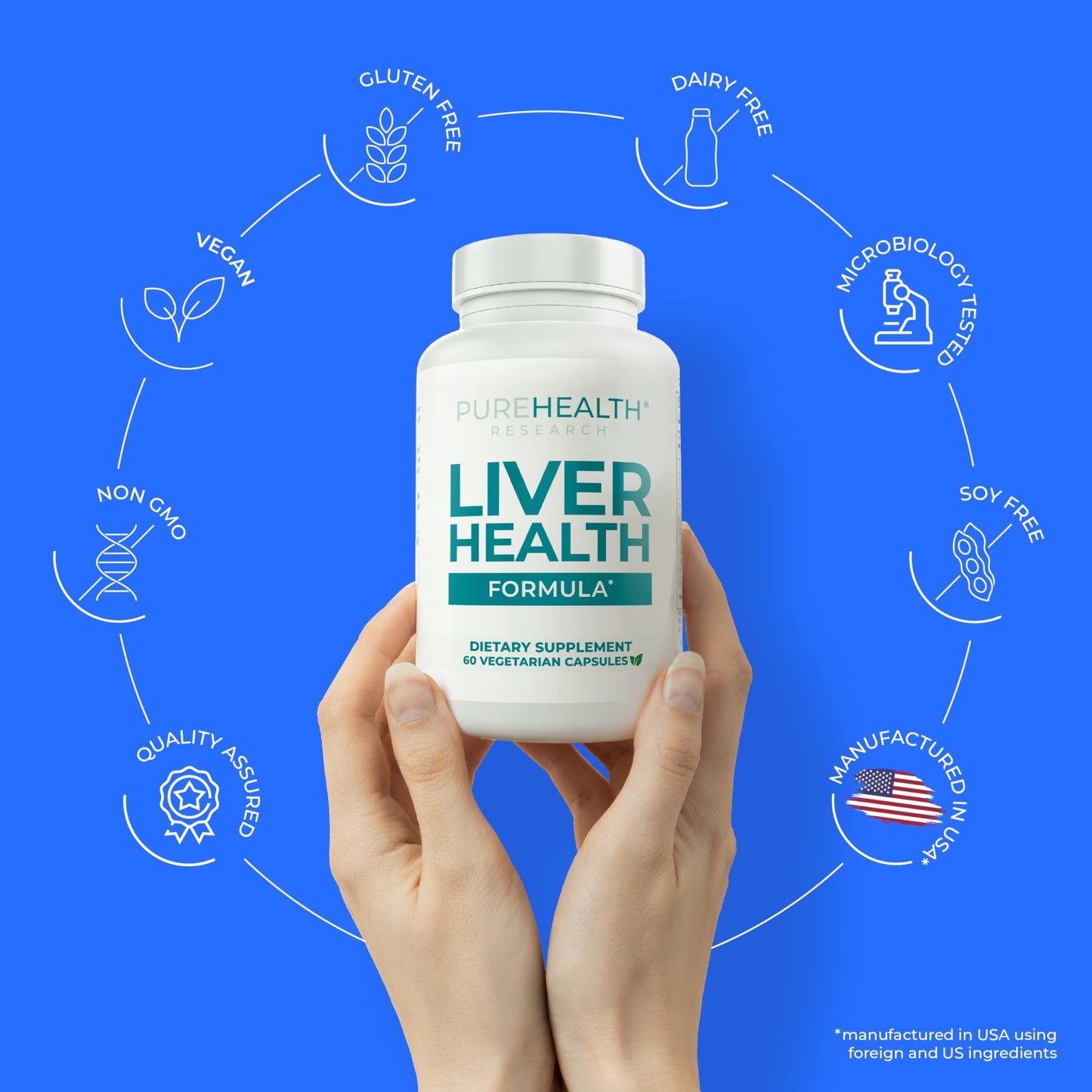 Liver Health Pack of 2 – Liver Cleanse Detox & Repair with Artichoke Extract, Milk Thistle, Dandelion Root, Turmeric, Berberine to Healthy Liver Renew with 11 Natural Nutrients, 30 Days Supply - Trending Wellness Store