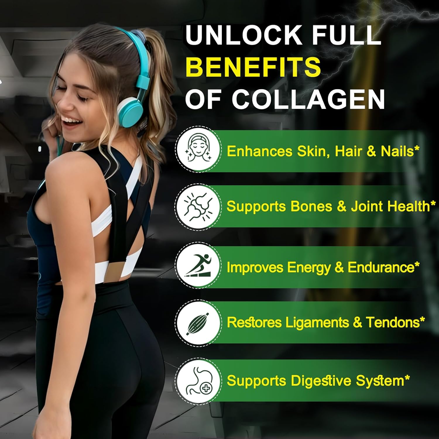 Hydrolyzed Multi Collagen Peptides Powder, 8600mg - Trending Wellness Store