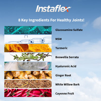 Instaflex Joint Support Supplement - Clinically Studied Joint Relief Blend of Glucosamine, MSM, White Willow, Turmeric, Ginger, Cayenne, Hyaluronic Acid - 90 Capsules - Trending Wellness Store