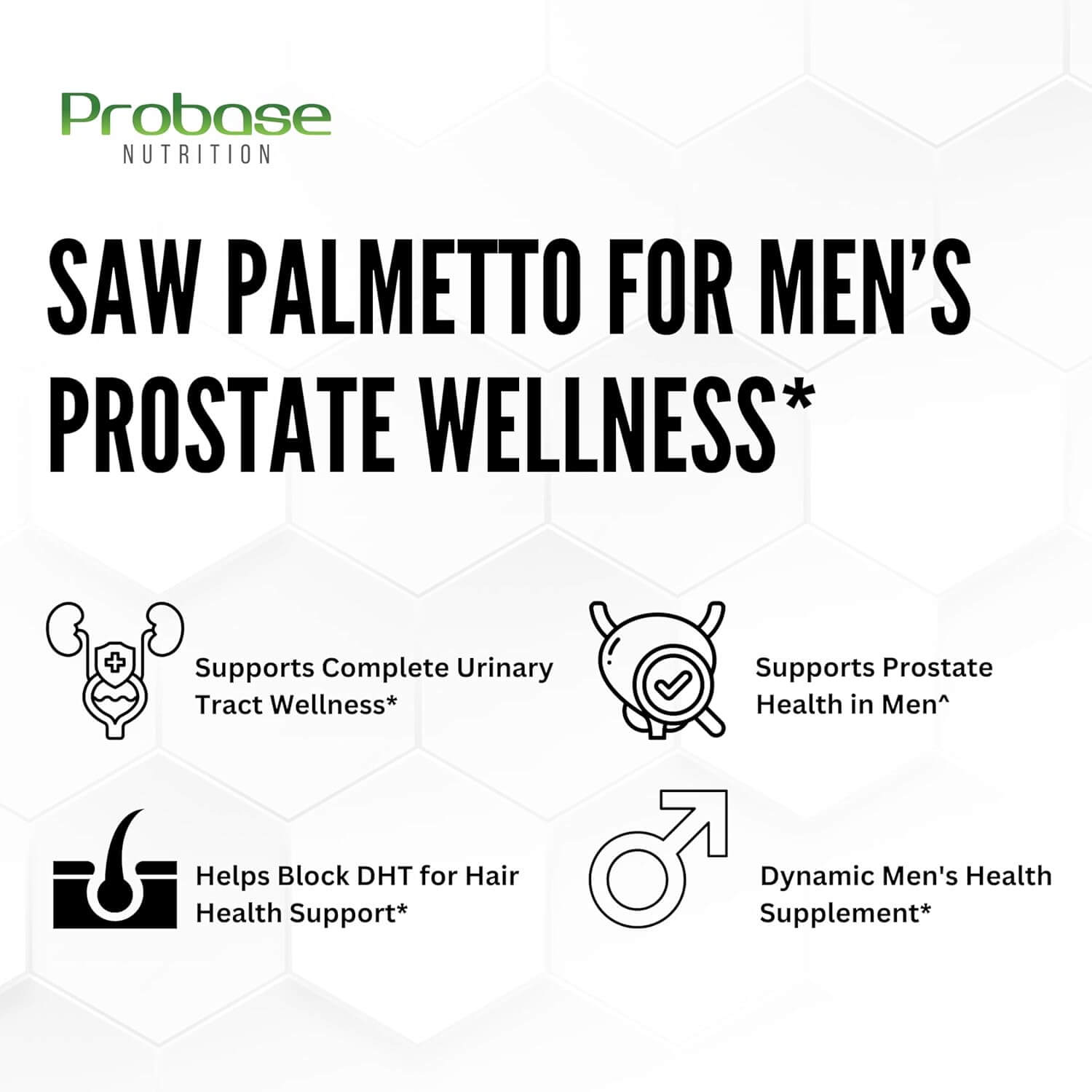 Saw Palmetto for Men's Prostate Health – Supports Prostate, Urinary & Hair Wellness – Powerful DHT Blocker for Male Health – 3+ Month Supply of Saw Palmetto Extract - Trending Wellness Store