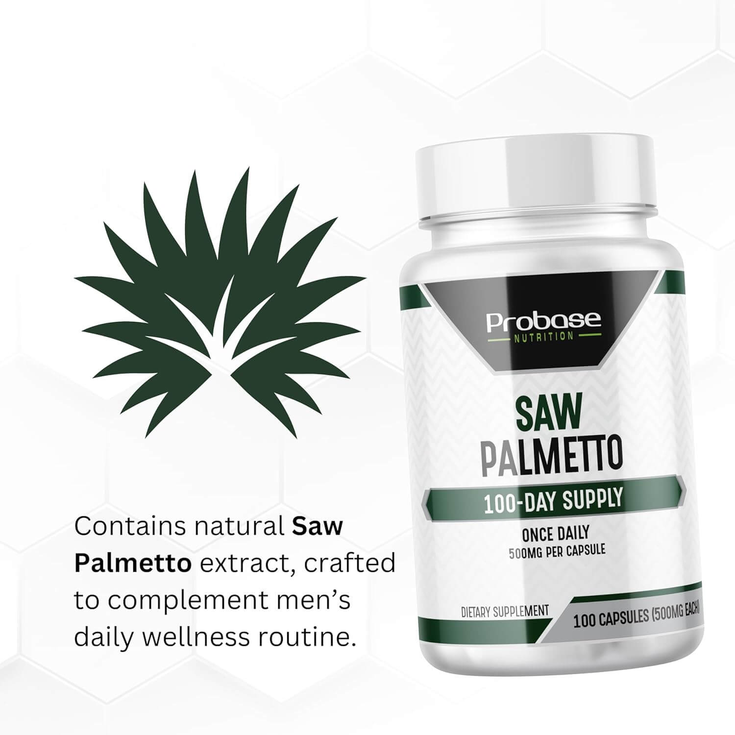 Saw Palmetto for Men's Prostate Health – Supports Prostate, Urinary & Hair Wellness – Powerful DHT Blocker for Male Health – 3+ Month Supply of Saw Palmetto Extract - Trending Wellness Store